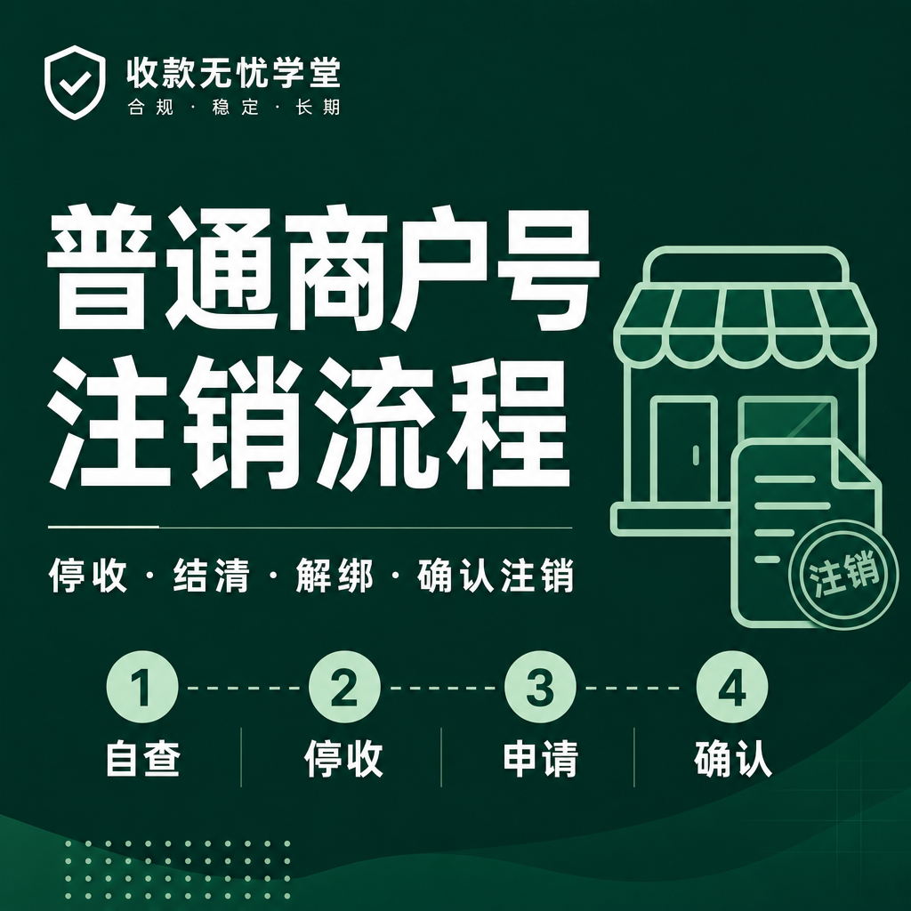 普通商户号注销流程封面